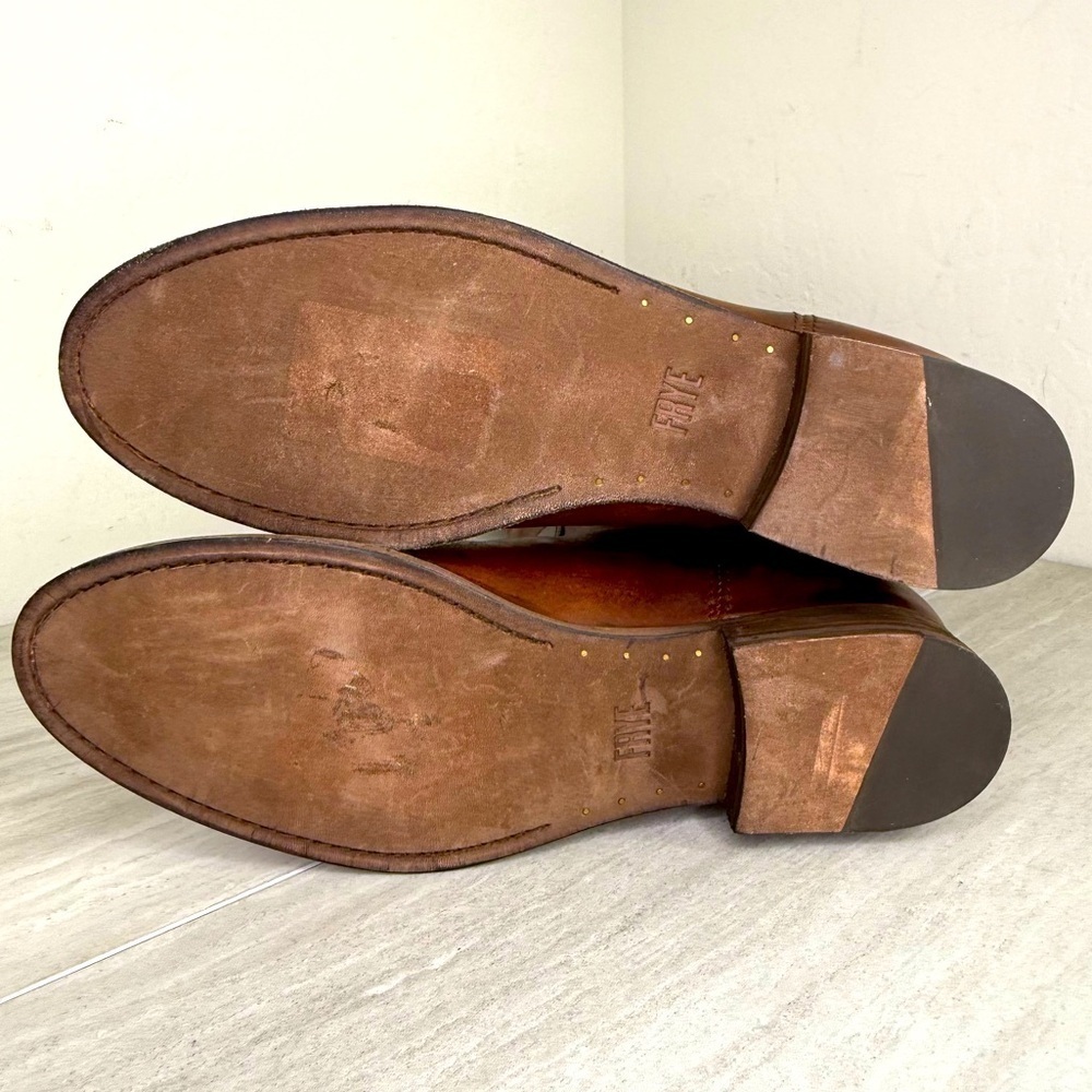 NEW FRYE MELISSA BUTTON 2 Cognac Leather Women’s Size 9.5B - Picture 7 of 8